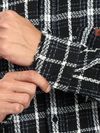 Black Rugged Flannel Overshirt