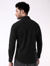 Black Solid Urban Shirt for Men