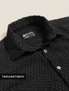 Black Terry Textured Shirt