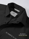 Black Textured Shirt for Men