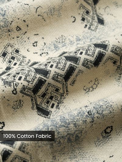 Blue Abstract Printed Shacket Blue Abstract Printed Shacket