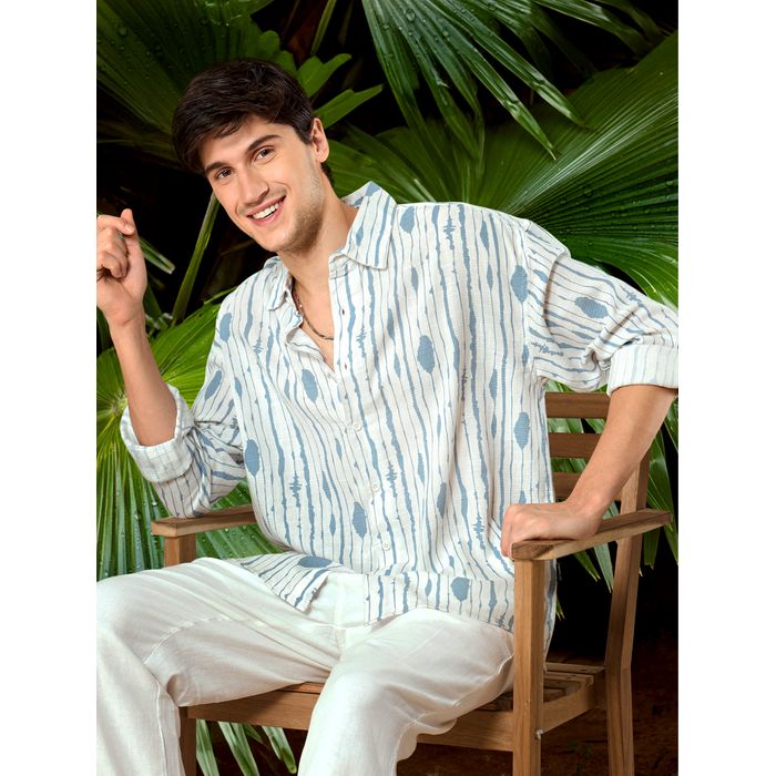 Buy Blue Tie and Dye Printed Shirt Online in India -Beyoung