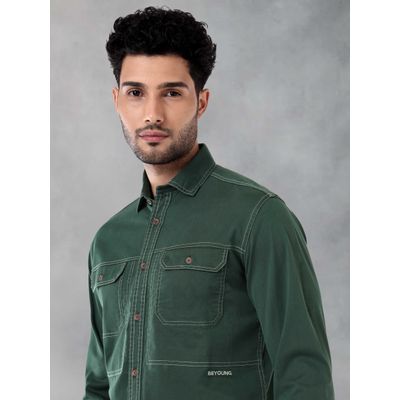 トップス c-boy style Urban Neat (No.80) c-boy style Urban Neat (No.80) Buy Bottle Green Contrast Stitch