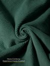 Bottle Green Corduroy Shacket for Men