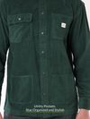 Bottle Green Corduroy Shacket for Men