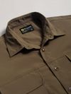 Brown Baggy Pocketed Shirt