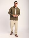 Brown Baggy Pocketed Shirt