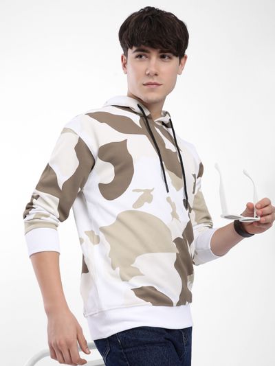 Brown Camo Printed Hoodie Brown Camo Printed Hoodie