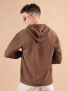 Brown Hooded Shirt