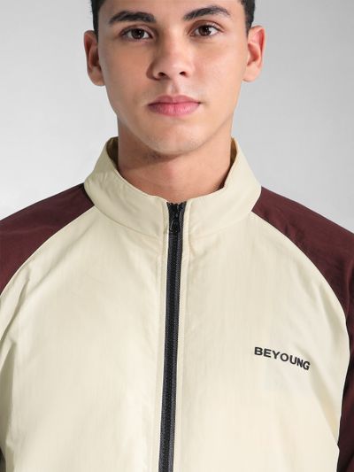 Brown Raglan Sleeve Jacket