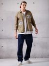 Camel Brown Waffle Shirt for Men
