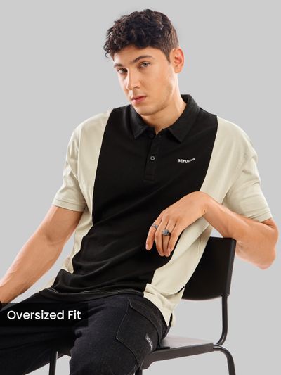 Cream Cut And Sew Polo T-shirt