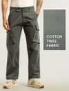 Dark Grey 6-Pockets Cargo Pants