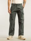 Dark Grey 6-Pockets Cargo Pants