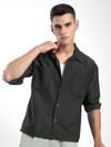Dark Grey Bubble Textured Shacket