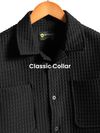 Dark Grey Bubble Textured Shacket
