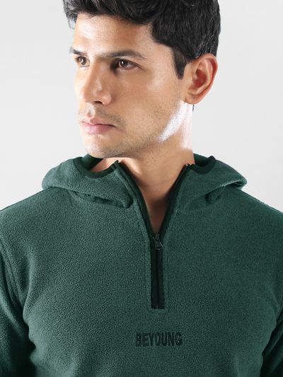 Regent Green Zipper Neck Hoodie Regent Green Zipper Neck Hoodie