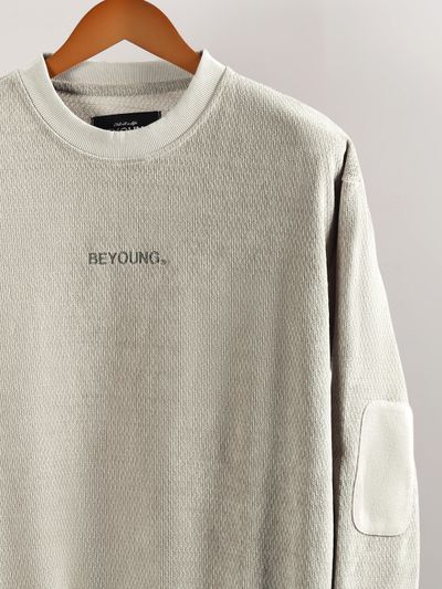 Desert Beige Elbow Patch Sweatshirt