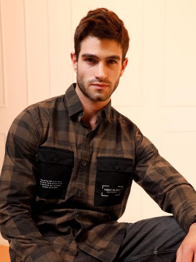 Men's Check Shirts Combo (BLB+YL+DBR)