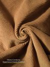 Golden Brown Corduroy Shacket for Men