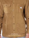 Golden Brown Corduroy Shacket for Men
