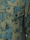 Green Abstract Print shacket