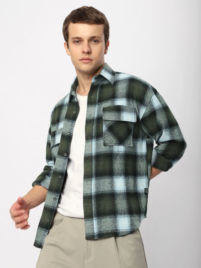Latest flannel shirts for men online at
                      Beyoung, 