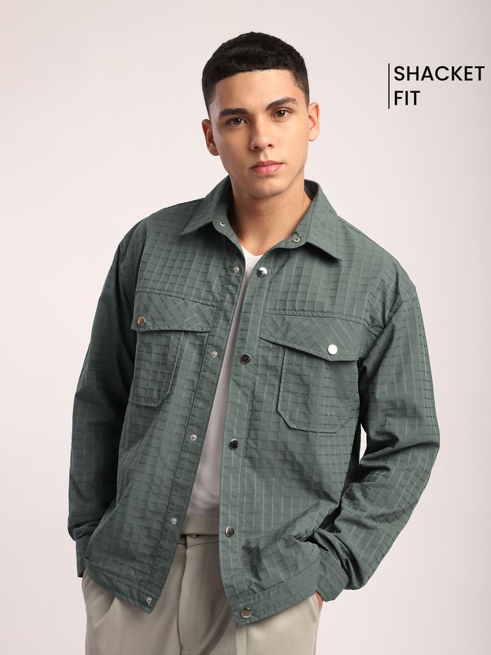heavy shacket for men online, 