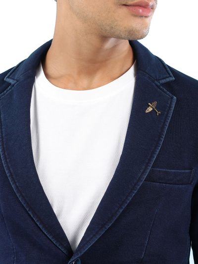 Indigo Single Breasted Blazer Indigo Single Breasted Blazer