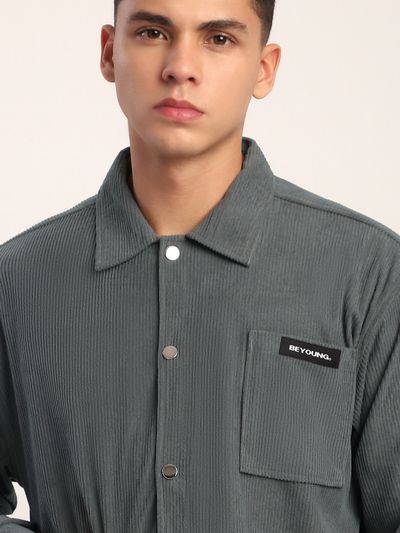 Light Grey Corduroy Shacket Light Grey Corduroy Shacket