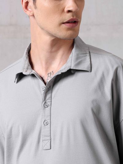 Light Grey Oversized Shirt Light Grey Oversized Shirt