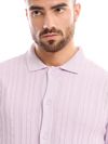 Lilac Knitted Shirt For Men