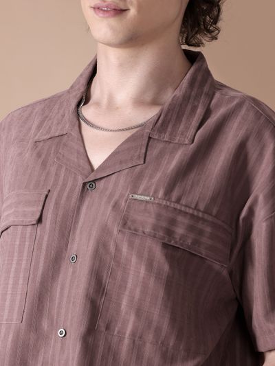 Mauve Half-Sleeves Shirt for Men Mauve Half-Sleeves Shirt for Men