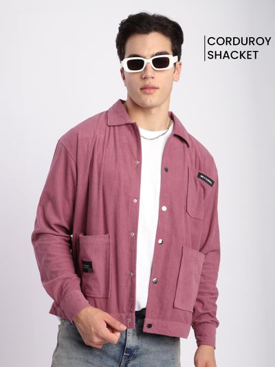 Paris Corduroy Shacket - Ginger - SIZE SMALL main image 1