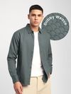Mid Grey Jacquard Round Textured Shirt