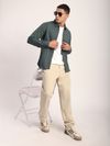 Mid Grey Jacquard Round Textured Shirt