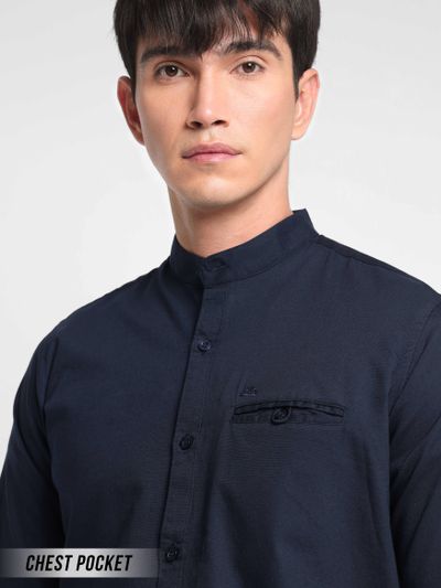 Midnight Blue Oxford Shirt for Men