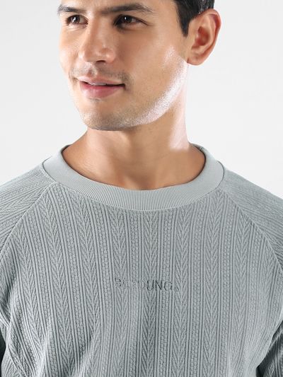 Mist Grey Cut and Sew Sweatshirt Mist Grey Cut and Sew Sweatshirt