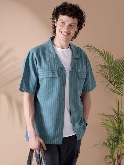 Norse Blue Half-Sleeves Shirt for Men Norse Blue Half-Sleeves Shirt for Men