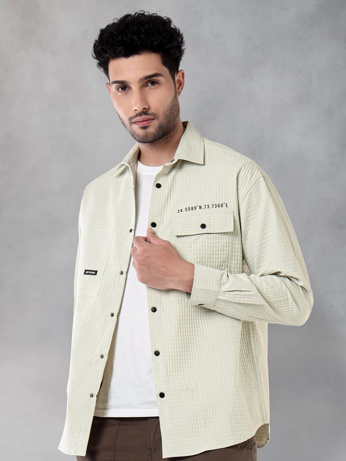 Off white men's dress shirt top