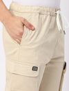 Off White Zip Pocket 3D Cargo Pants
