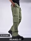 Olive Patch Pocket Cargo Pants