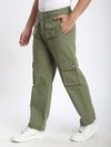 Olive Patch Pocket Cargo Pants