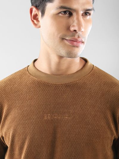 Pecan Brown Elbow Patch Sweatshirt Pecan Brown Elbow Patch Sweatshirt