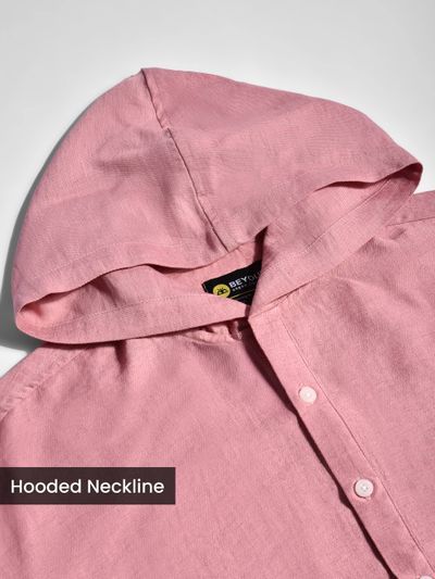 Pink Hooded Shirt