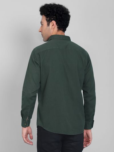 Regent Green Sulphur Twill Shirt for Men  Regent Green Sulphur Twill Shirt for Men