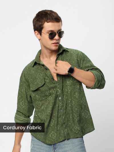 Men's corduroy shirts available online for
                      casual style, 
