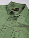 Sage Green Over Dyed Denim Shirt for Men