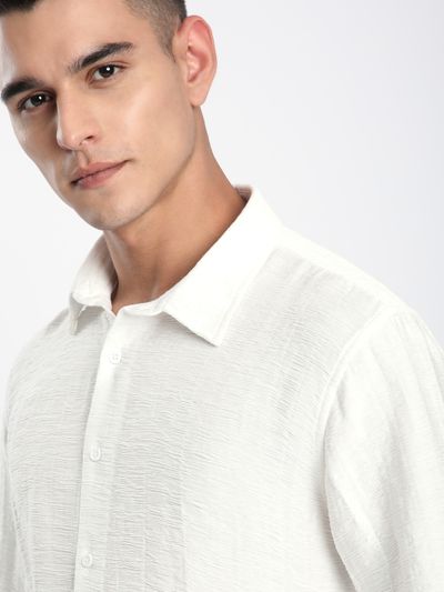 White Crinkled Shirt White Crinkled Shirt