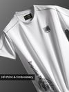 White Dragon Era HD Print Oversized T-Shirt
